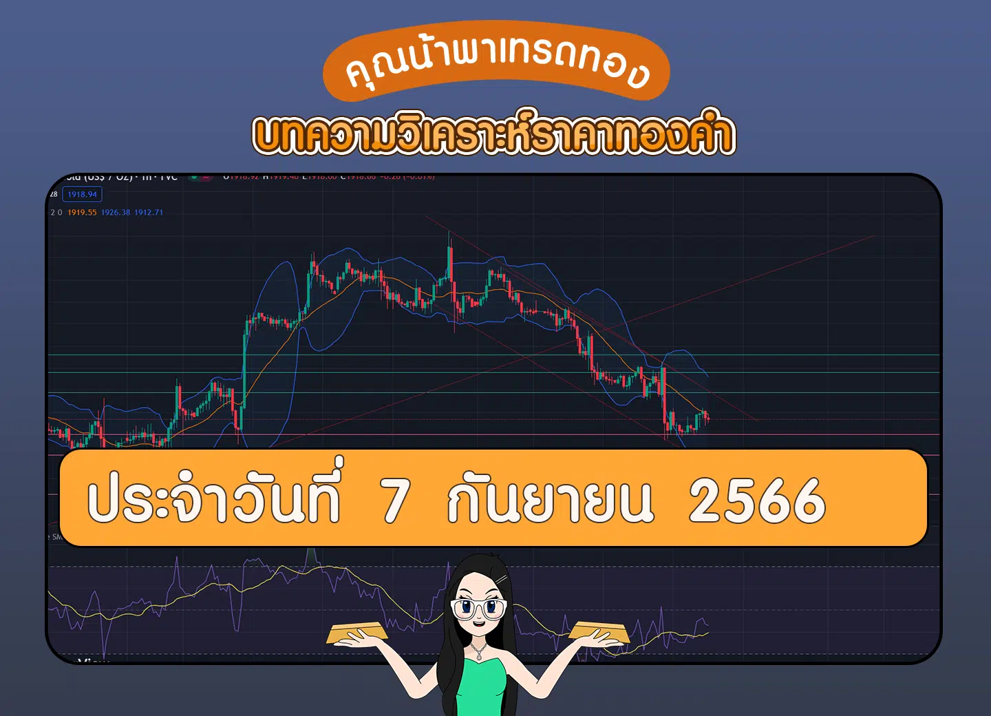 เทรดทอง วิเคราะห์ทองคำประจำวันที่ 7 กันยายน