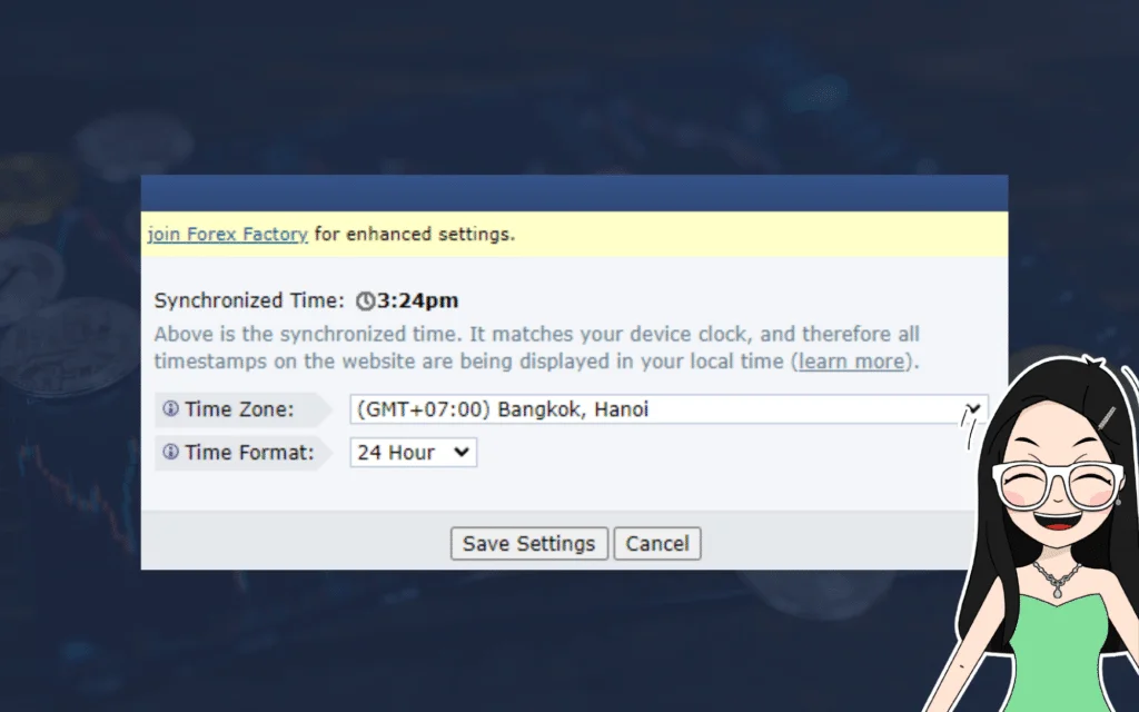 การปรับเวลา Forex Factory ให้ตรงกับเวลาในประเทศไทย